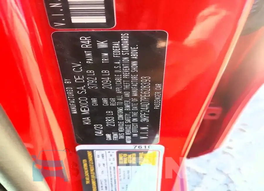 3KPF24AD7PE628393 Photo# 12