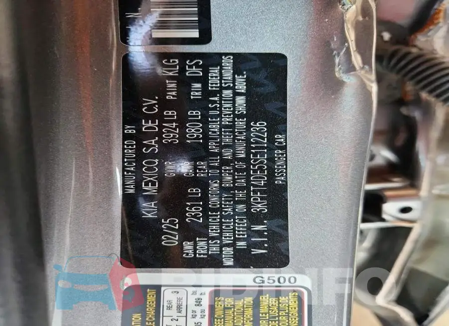 3KPFT4DE5SE112236 Photo# 13