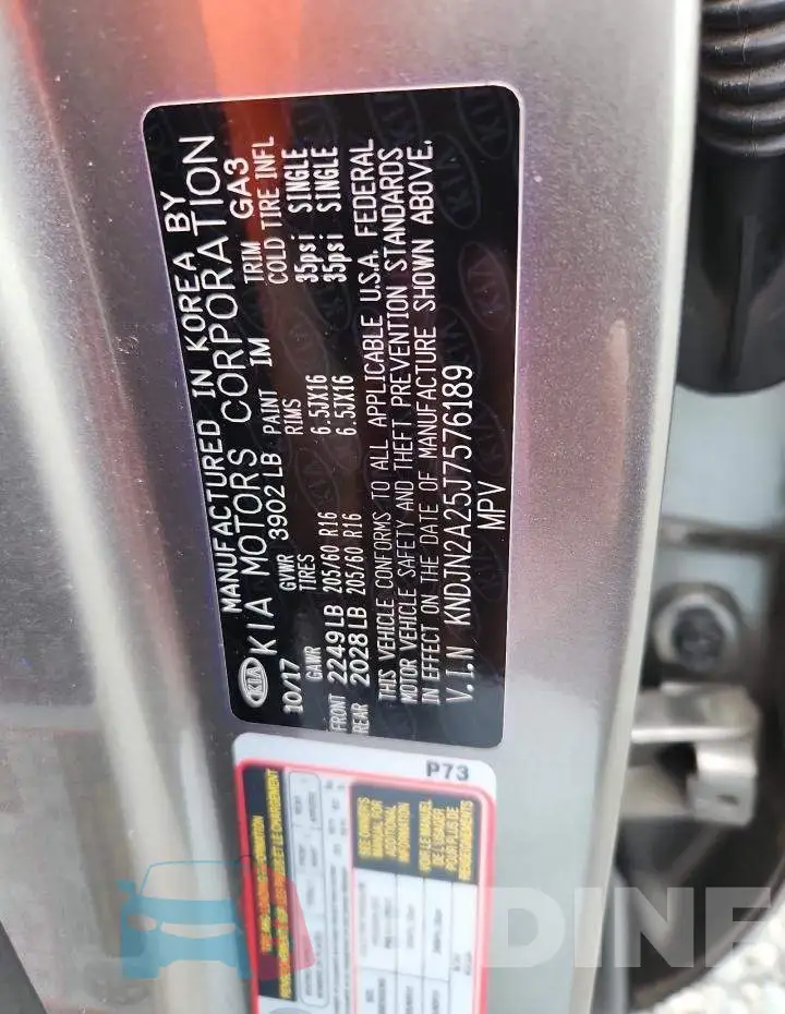 KNDJN2A25J7576189 Photo# 13