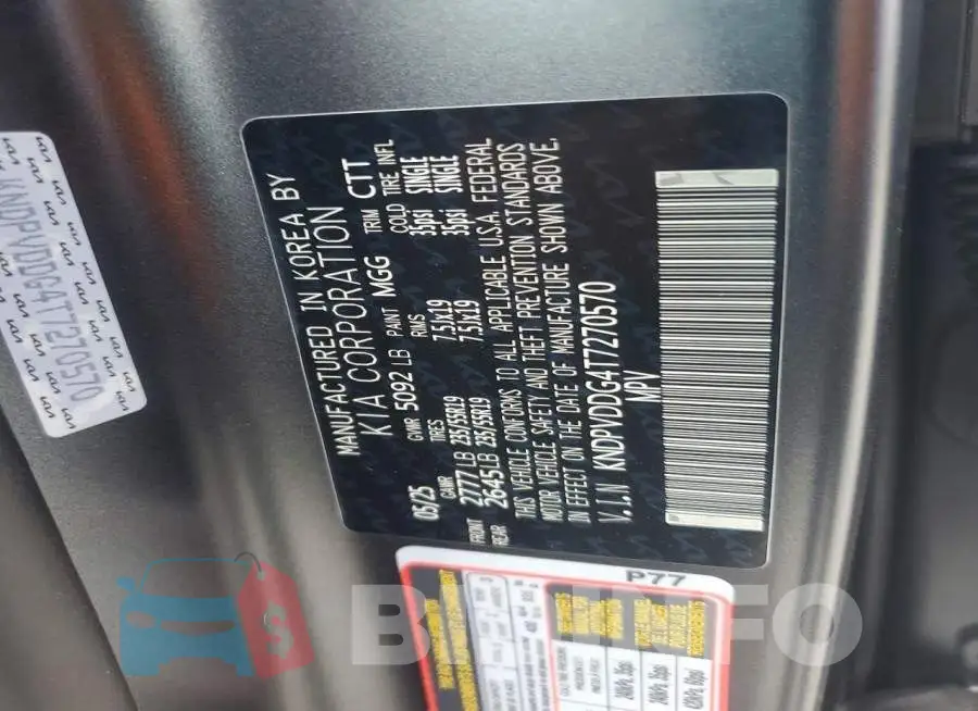 KNDPVDDG4T7270570 Photo# 12