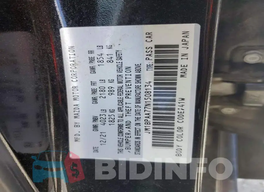 JM1BPAA77N1508134 Photo# 13
