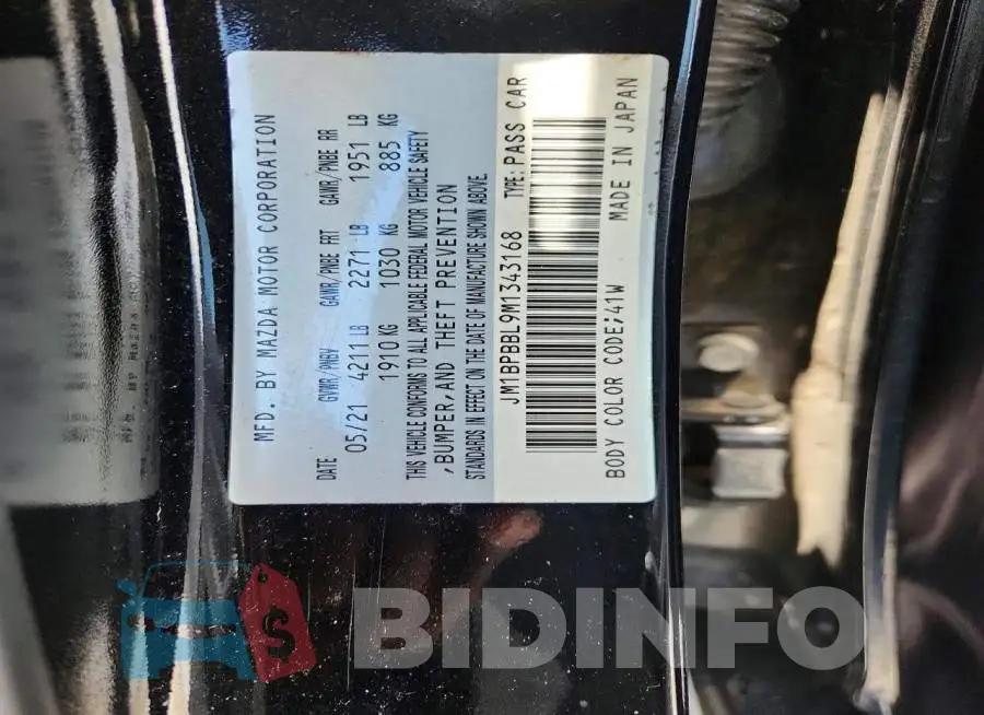 JM1BPBBL9M1343168 Photo# 12