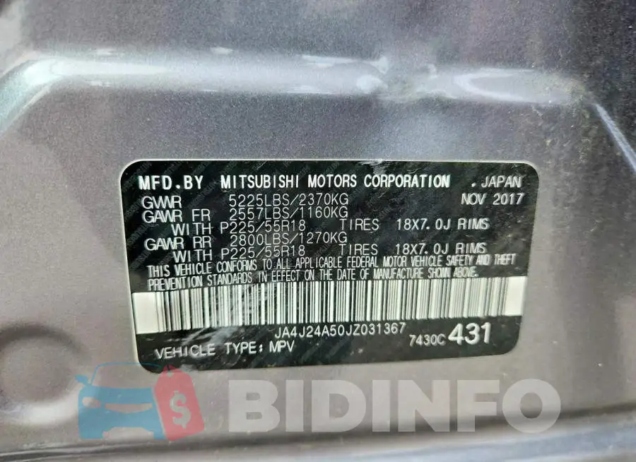 JA4J24A50JZ031367 Photo# 13