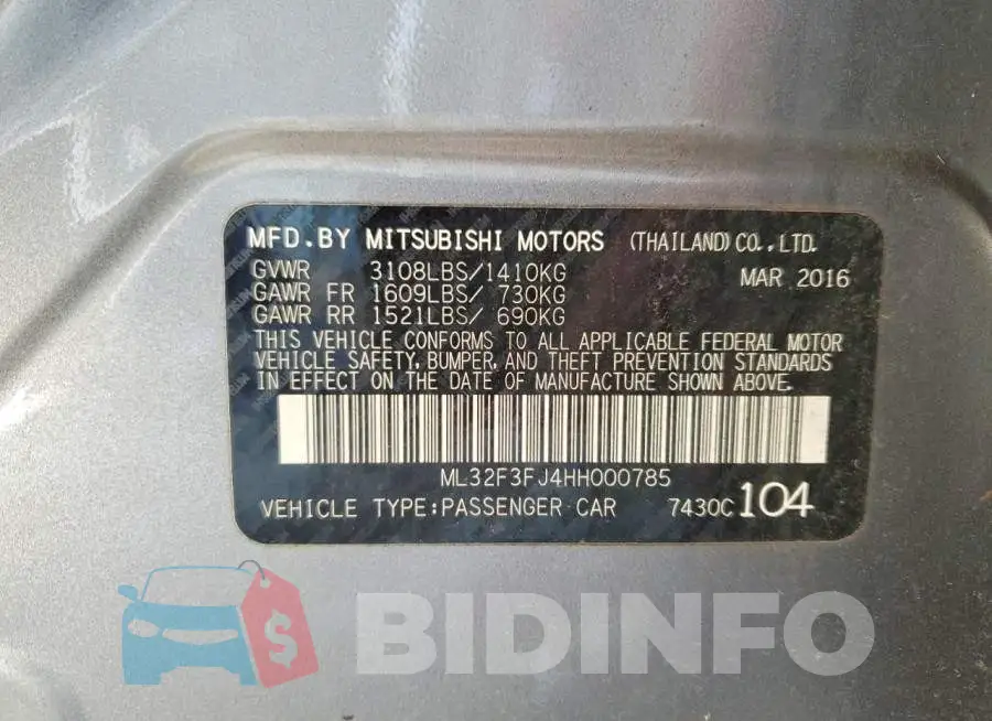 ML32F3FJ4HH000785 Photo# 12