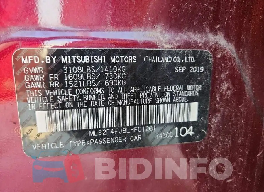 ML32F4FJ8LHF01261 Photo# 12