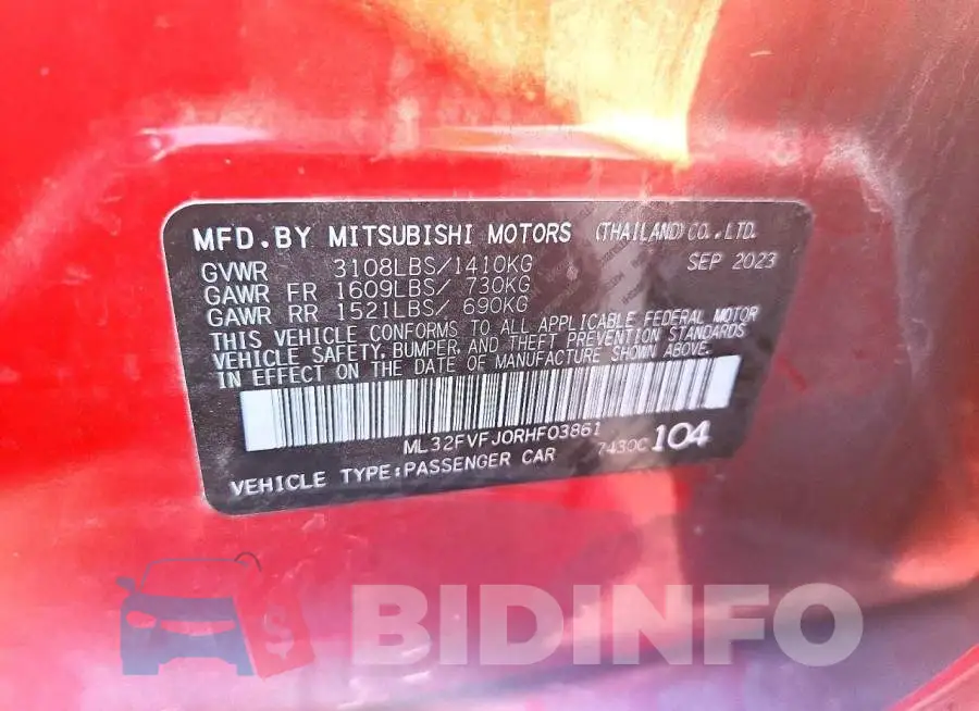 ML32FVFJ0RHF03861 Photo# 12