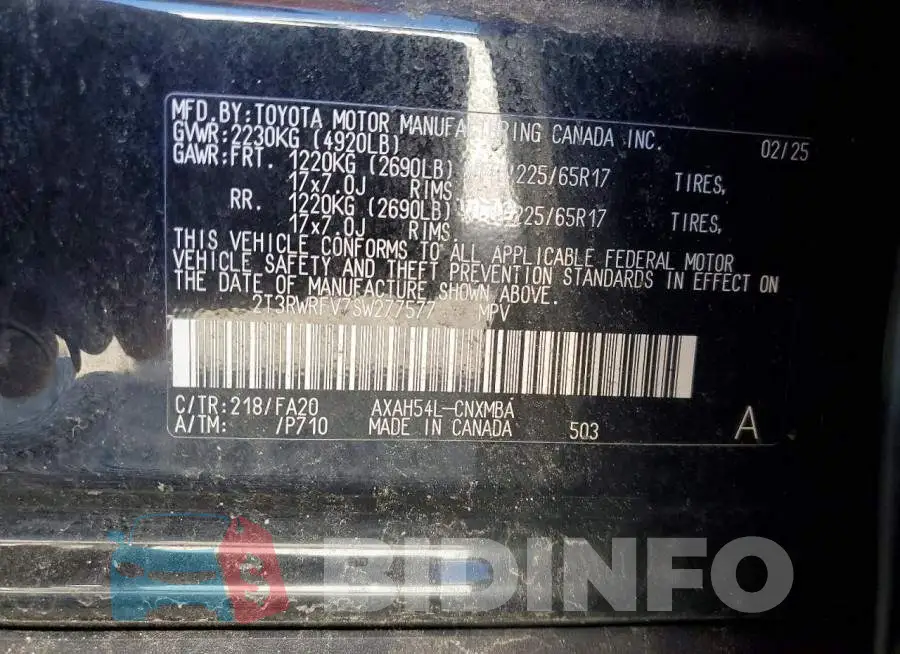 2T3RWRFV7SW277577 Photo# 14