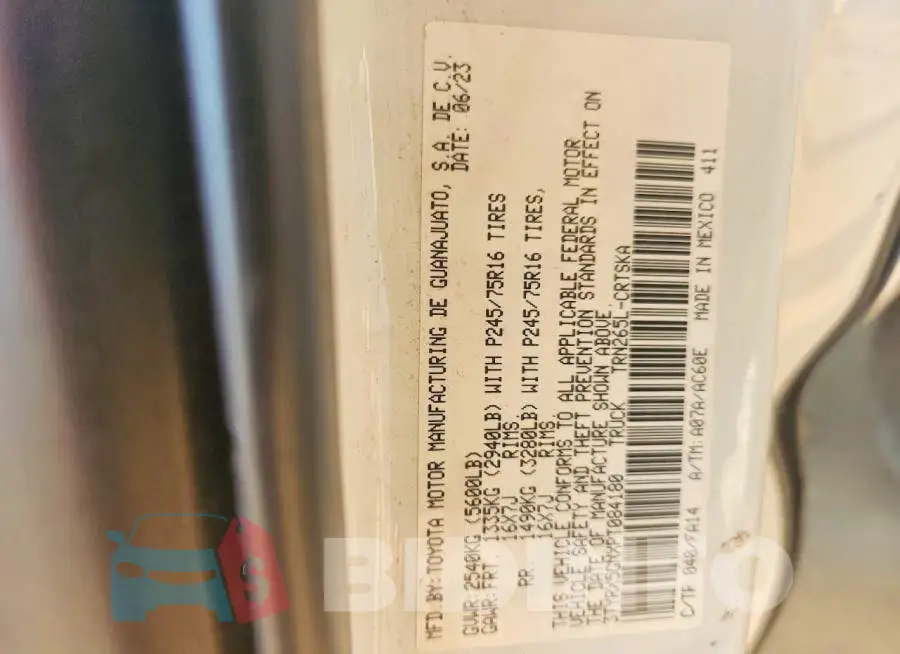 3TYRX5GNXPT084180 Photo# 12