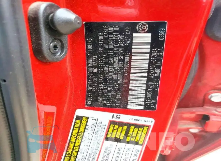 4T1C11AK6RU220843 Photo# 12