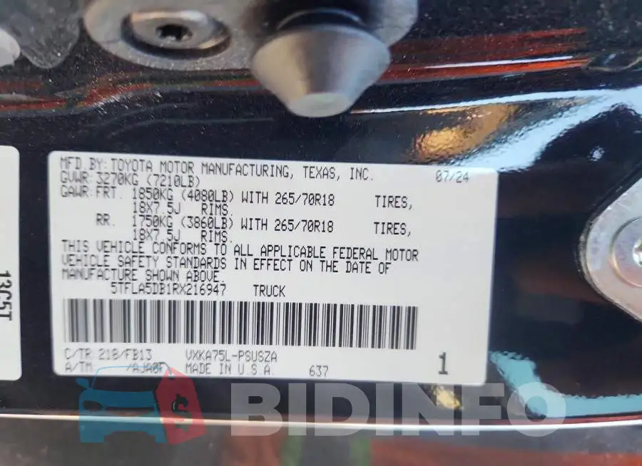 5TFLA5DB1RX216947 Photo# 12