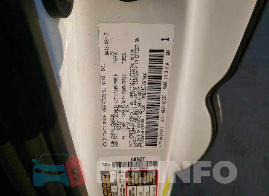 5TFRX5GNXHX098748 Photo# 12
