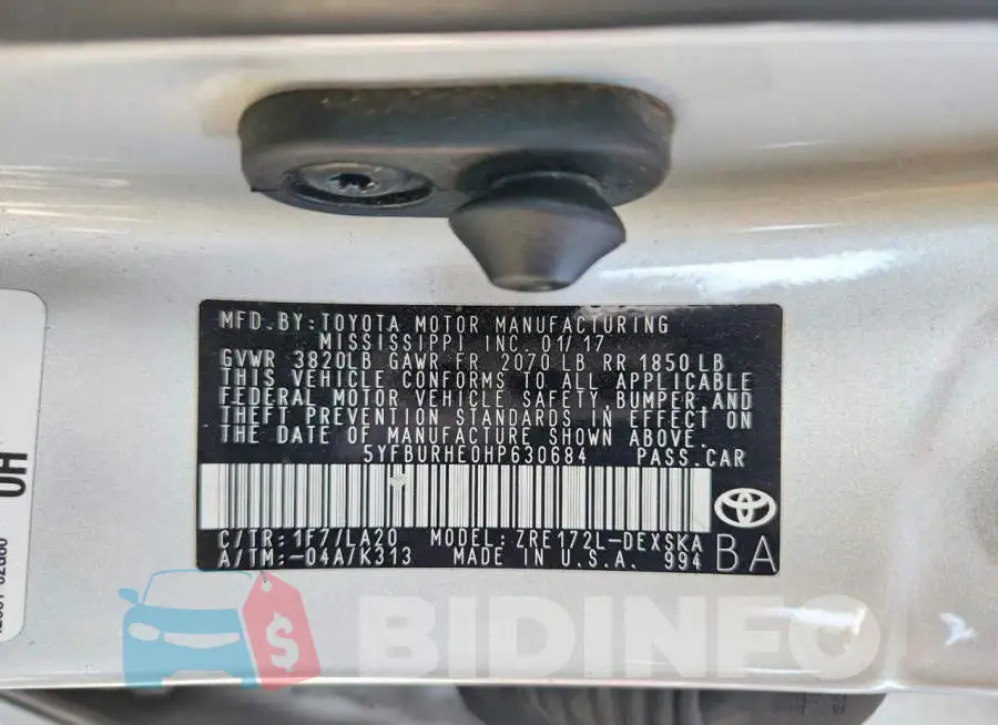 5YFBURHE0HP630684 Photo# 12