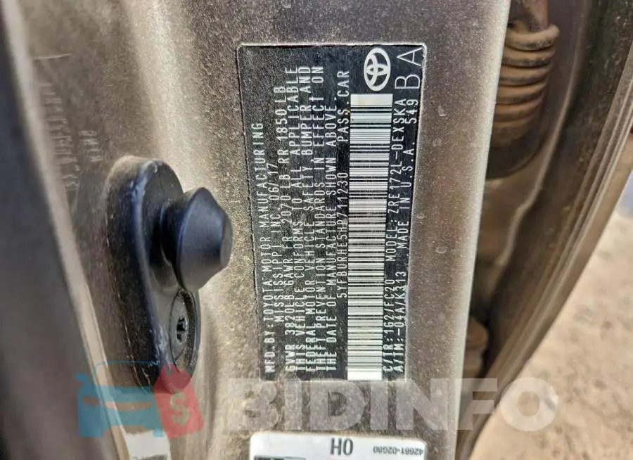 5YFBURHE5HP711230 Photo# 13
