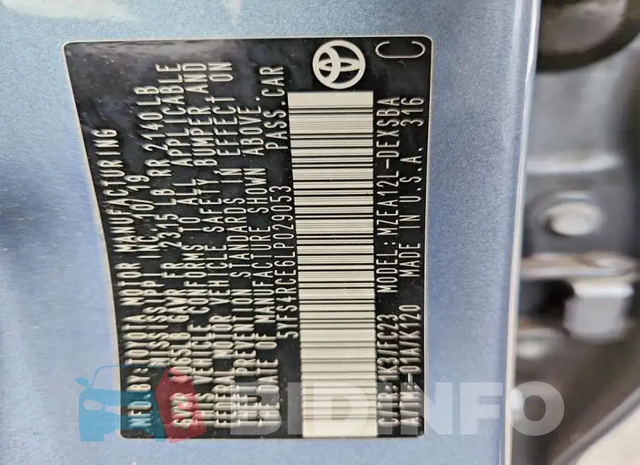 5YFS4RCE6LP029053 Photo# 12