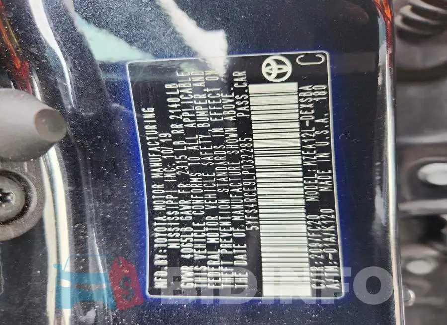 5YFS4RCE9LP032285 Photo# 12