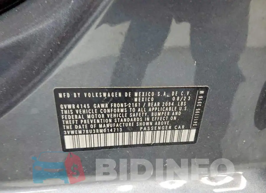 3VWEM7BU3RM014713 Photo# 13