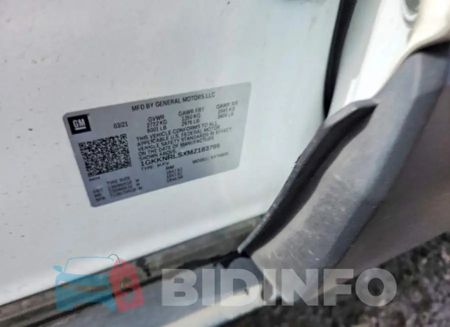 1GKKNRLSXMZ183795 Photo# 13