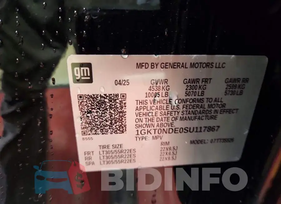 1GKT0NDE0SU117867 Photo# 12