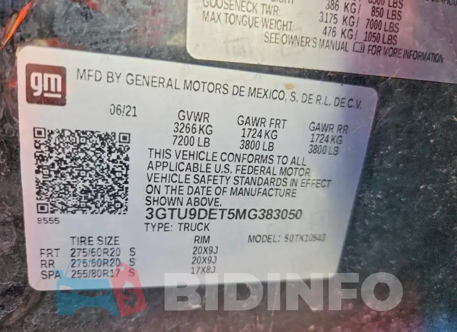 3GTU9DET5MG383050 Photo# 12