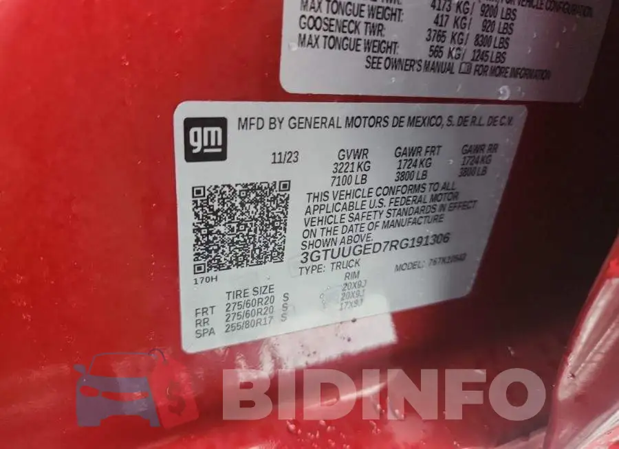 3GTUUGED7RG191306 Photo# 12
