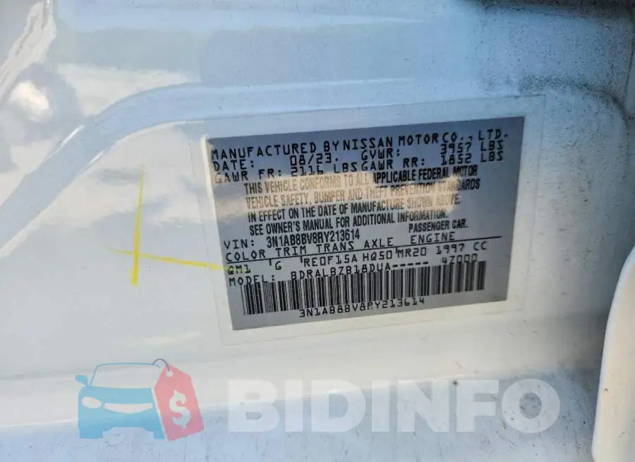 3N1AB8BV8RY213614 Photo# 12