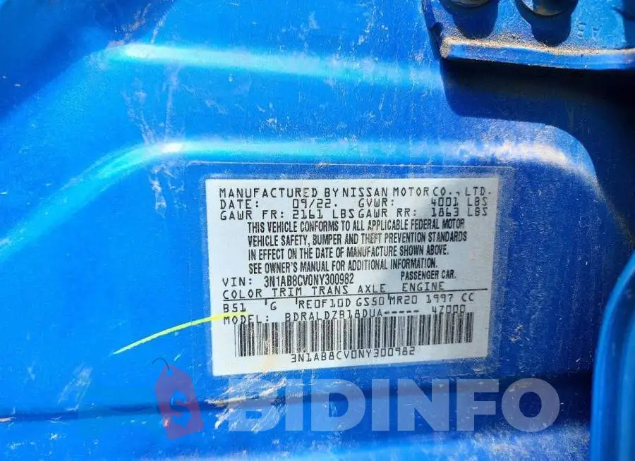 3N1AB8CV0NY300982 Photo# 13
