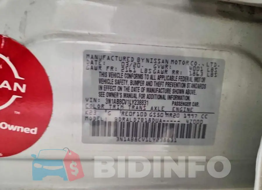 3N1AB8CV1LY238831 Photo# 12