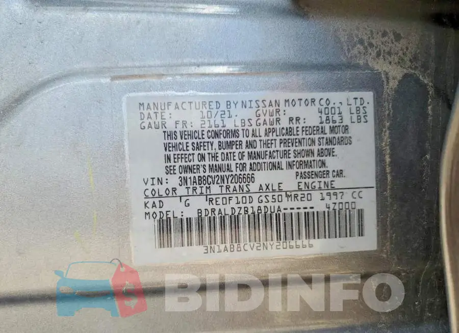 3N1AB8CV2NY206666 Photo# 12