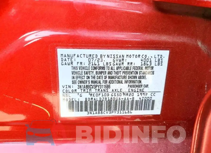3N1AB8CV3PY311686 Photo# 13
