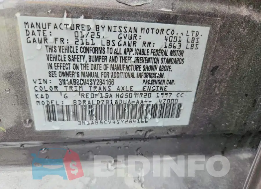 3N1AB8CV4SY284166 Photo# 12