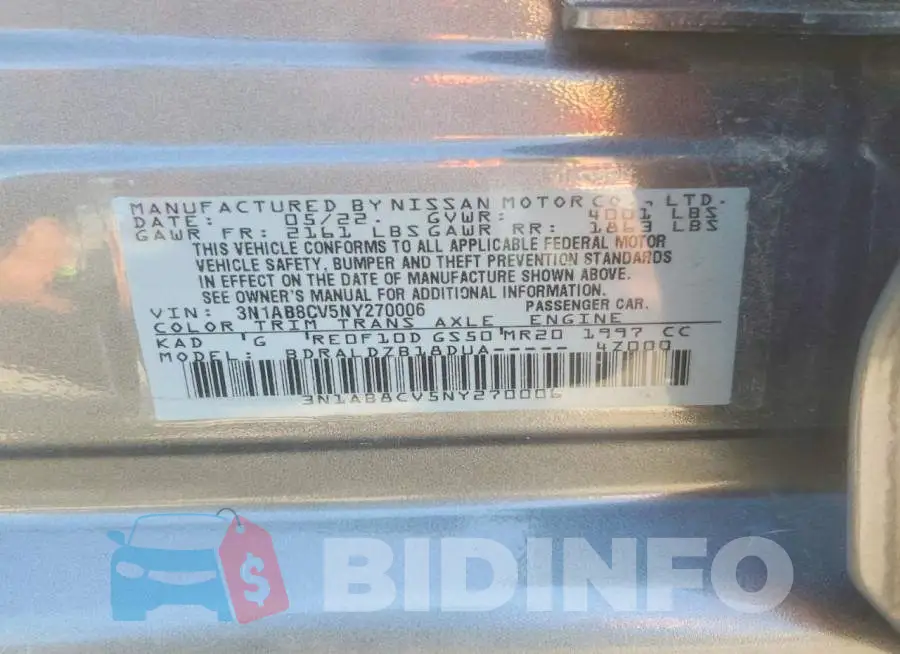 3N1AB8CV5NY270006 Photo# 12