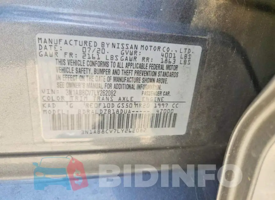 3N1AB8CV7LY262082 Photo# 12