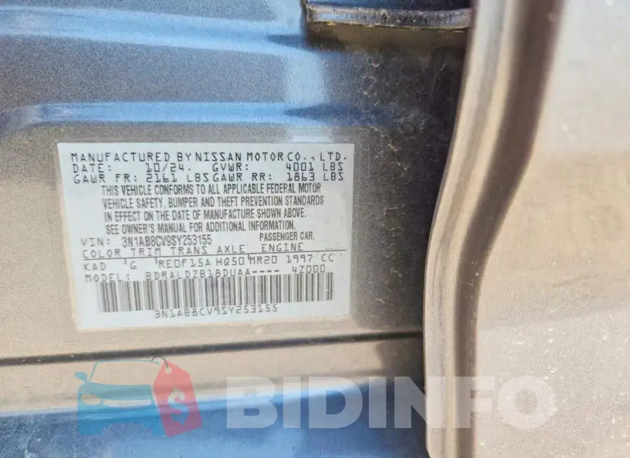 3N1AB8CV9SY253155 Photo# 12