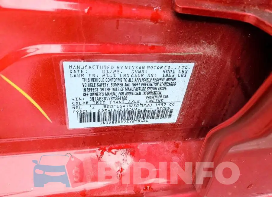 3N1AB8DV7SY294186 Photo# 12