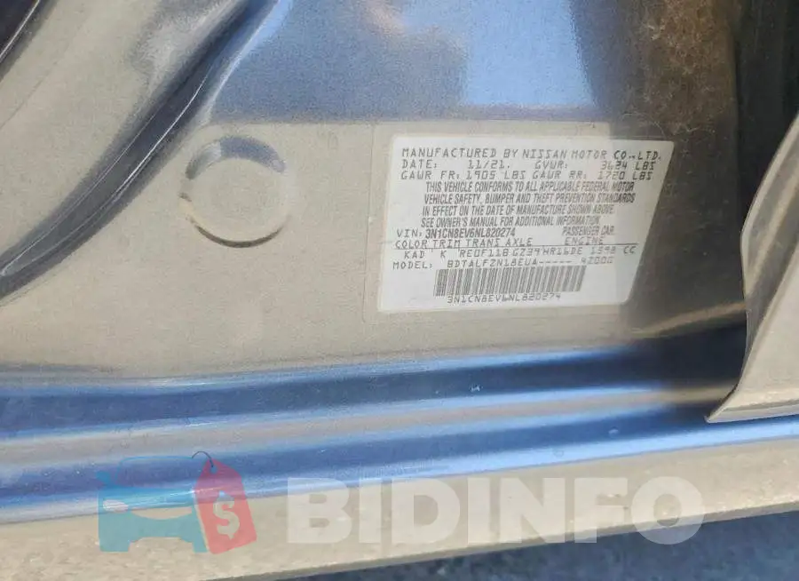 3N1CN8EV6NL820274 Photo# 13