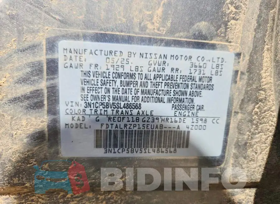 3N1CP5BV5SL486568 Photo# 12