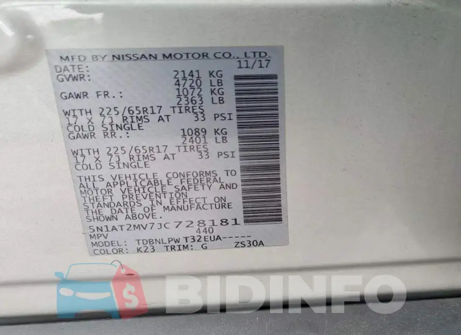 5N1AT2MV7JC728181 Photo# 13