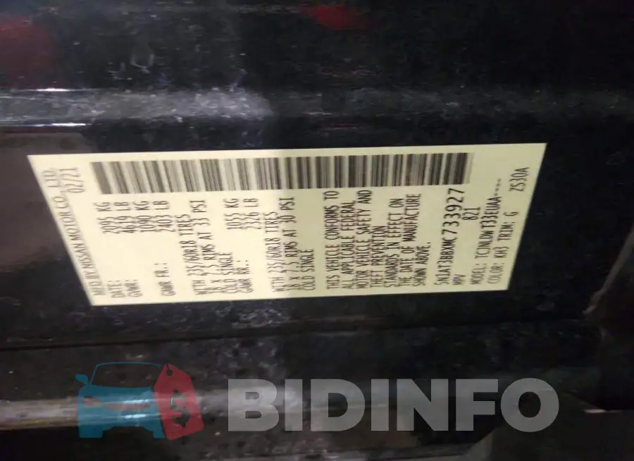 5N1AT3BBXMC733927 Photo# 14