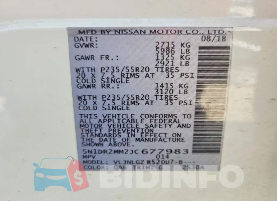 5N1DR2MM2JC677983 Photo# 13