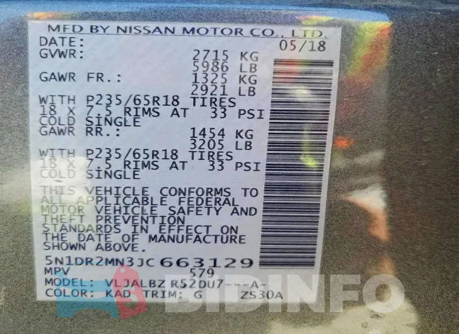 5N1DR2MN3JC663129 Photo# 14