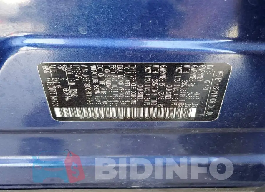 JN8BT3DD3PW319046 Photo# 14