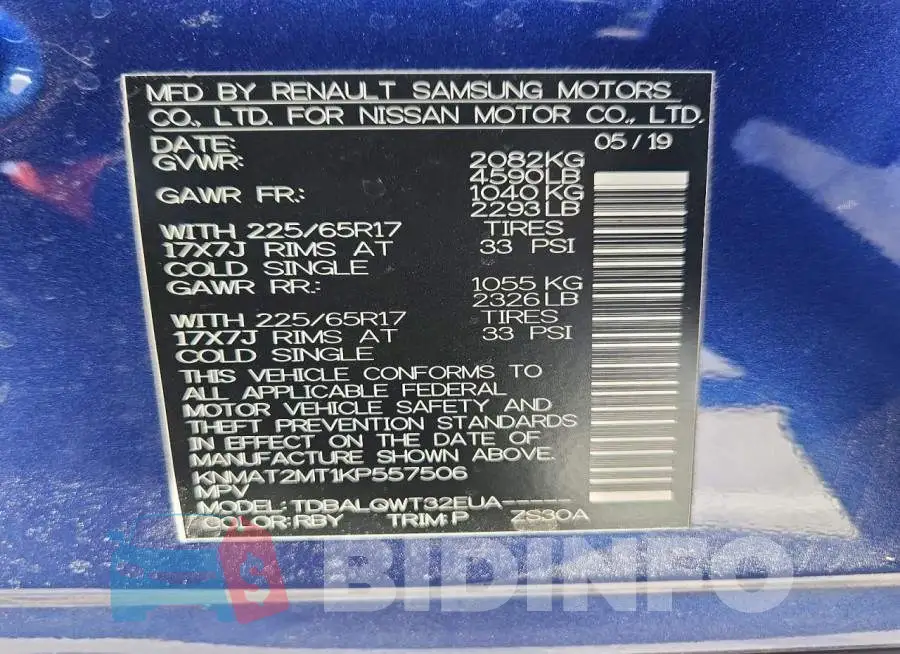 KNMAT2MT1KP557506 Photo# 14