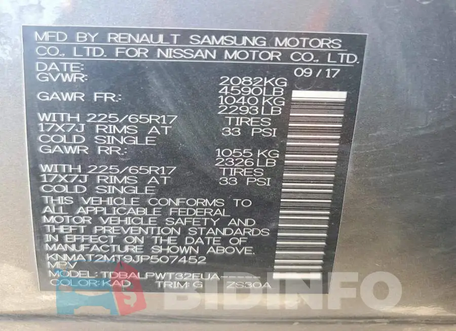 KNMAT2MT9JP507452 Photo# 13