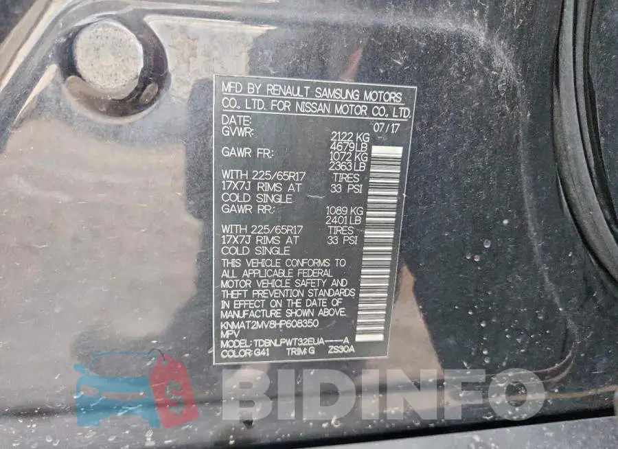 KNMAT2MV8HP608350 Photo# 12