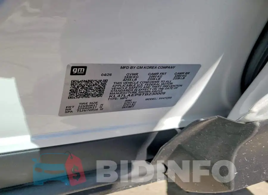 KL47LAEP9TB230009 Photo# 14