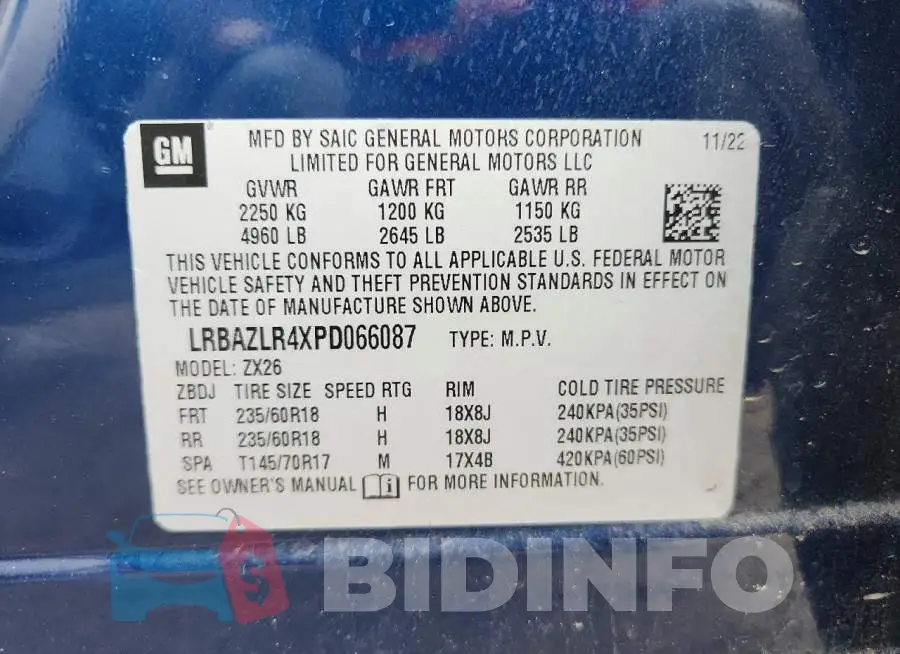 LRBAZLR4XPD066087 Photo# 13