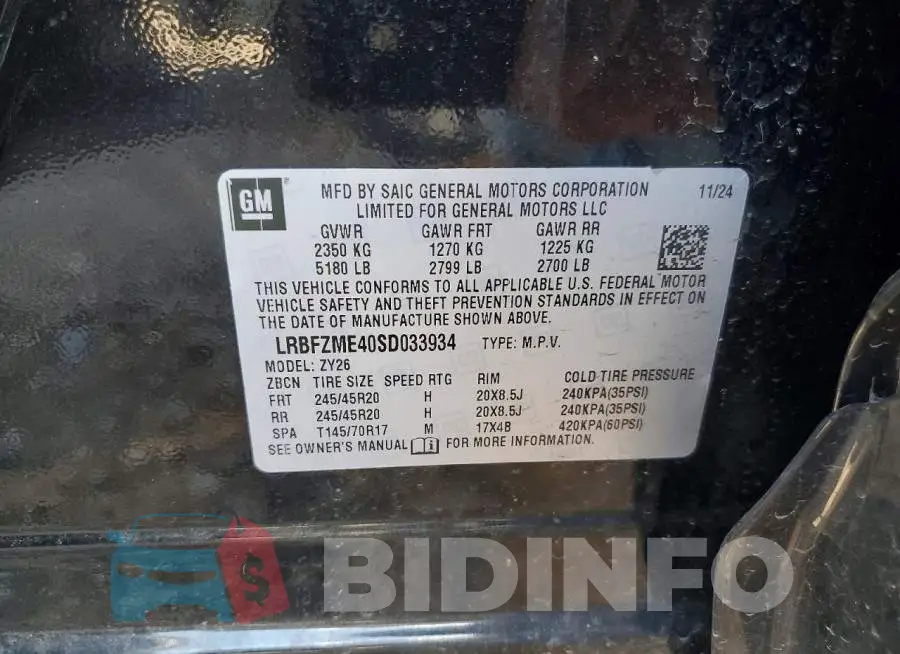 LRBFZME40SD033934 Photo# 12