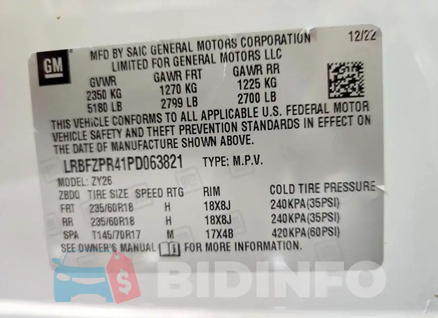 LRBFZPR41PD063821 Photo# 12