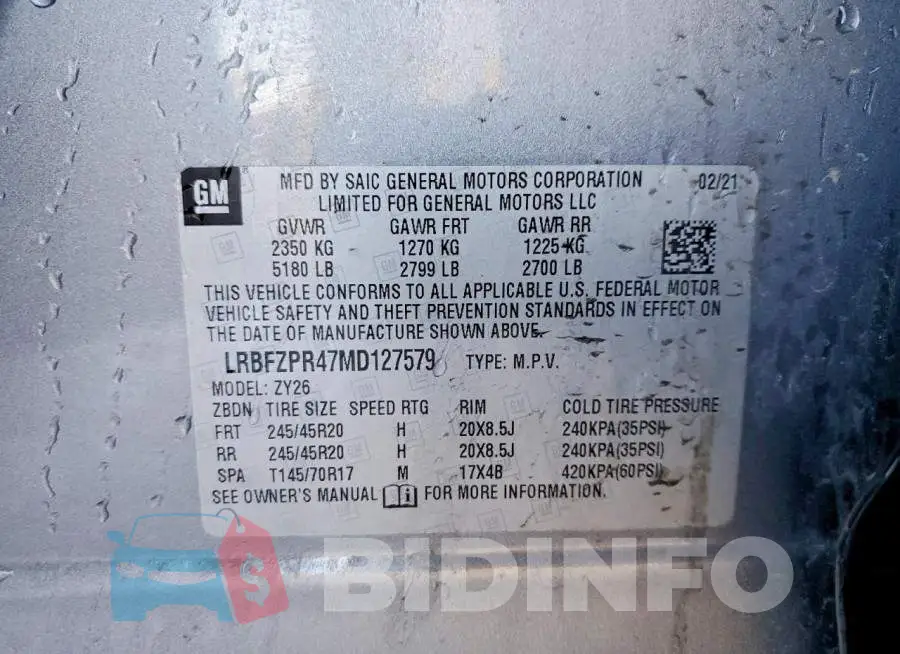LRBFZPR47MD127579 Photo# 13