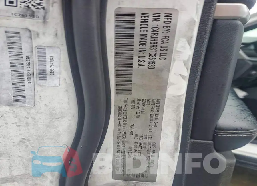 1C4RJHBR3TC261530 Photo# 14